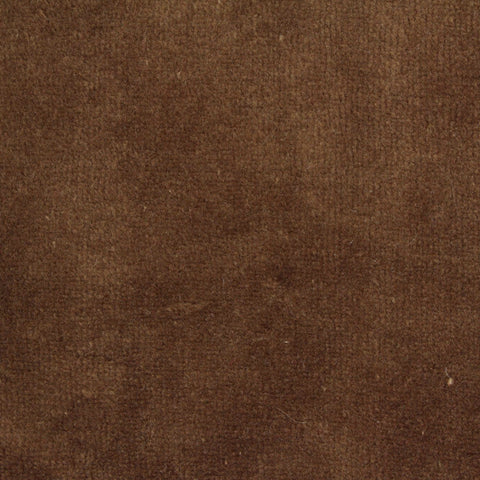 Cotton Polyester Velvet Fabric, 250 gsm, 170 cm — Brown