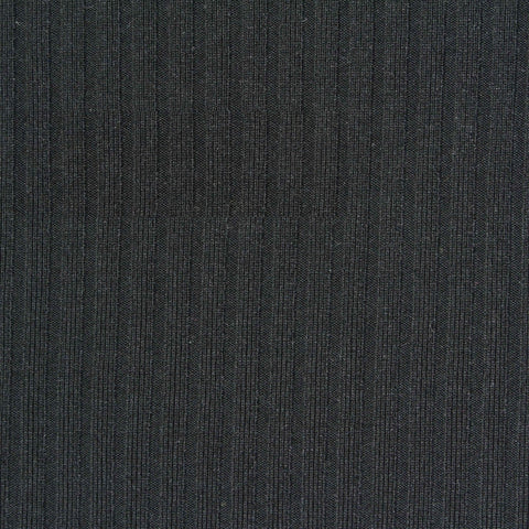 Polyester Stretch Rib Knit Fabric, 230 gsm, 165 cm — Black