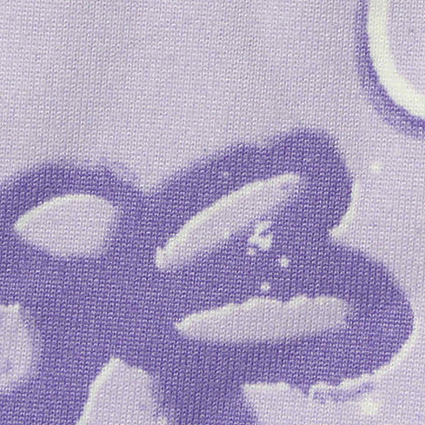 Purple Abstract-Heart Milk Silk Knit, Polyester