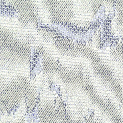 Light Blue Abstract Jacquard, Viscose-Poly