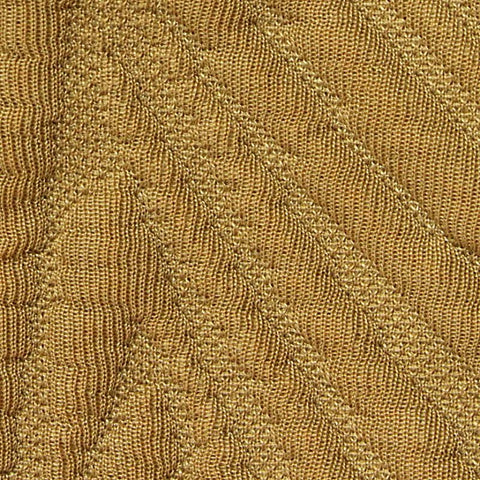Khaki Geometric-Diamond Interlock Knit, Polyester