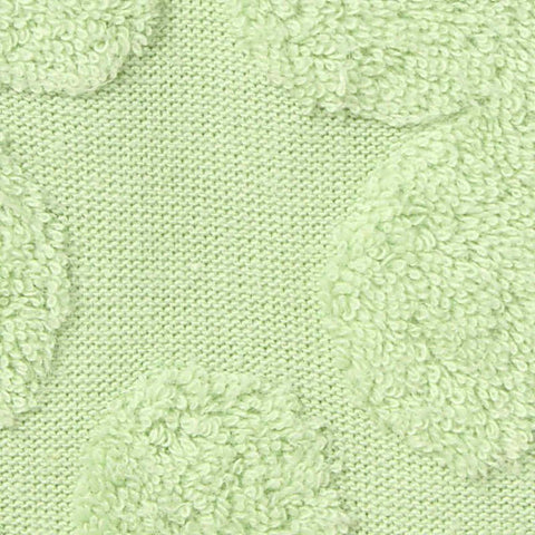 Light Green Floral Jacquard, Cotton-Poly, 250 gsm