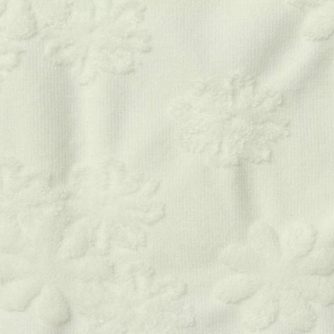 Cream Floral Jacquard, Polyester, 370 gsm