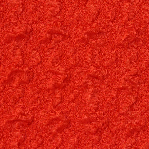 Red Textured Interlock Knit, Polyester
