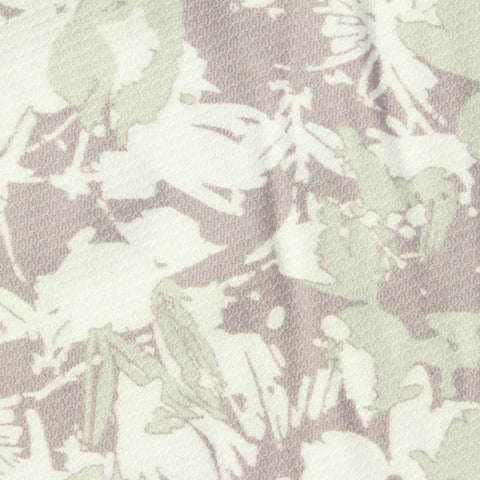Light Green Abstract-Floral Jersey Knit, Polyester