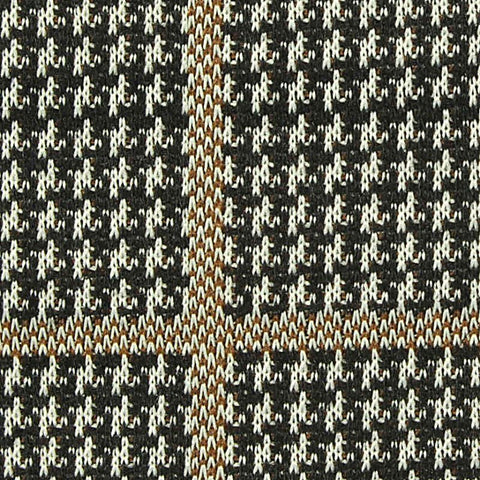 Black Houndstooth Interlock Knit, Polyester, 250 gsm
