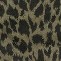 Dark Green Leopard Interlock Knit, Polyester