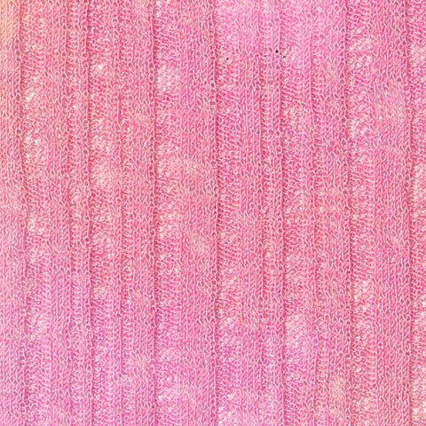 100% Polyester Rib Knit Fabric, 134 gsm, 132 cm — Pink