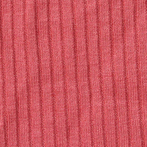 Polyester Viscose Stretch Rib Knit Fabric, 280 gsm, 132 cm — Pink