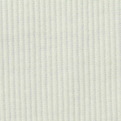 Polyester Cotton Stretch Rib Knit Fabric, 295 gsm, 120 cm — White
