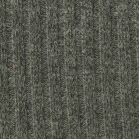 Polyester Viscose Stretch Rib Knit Fabric, 250 gsm, 160 cm — Grey