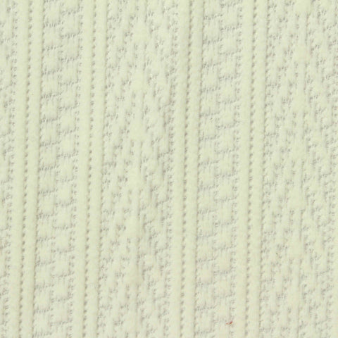Off-White Vertical-Stripe Chenille, Polyester