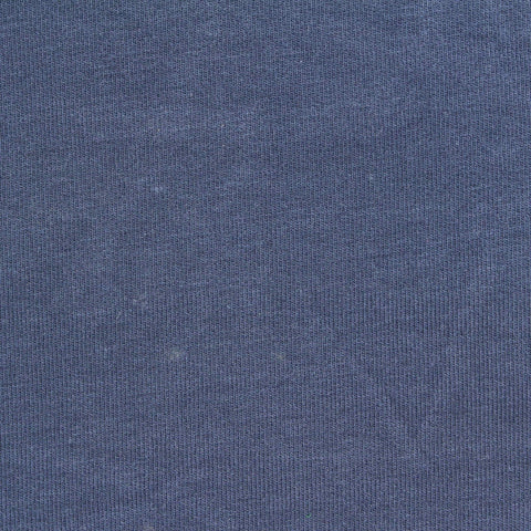 Cotton Stretch French Terry Fabric, 245 gsm, 185 cm — Blue