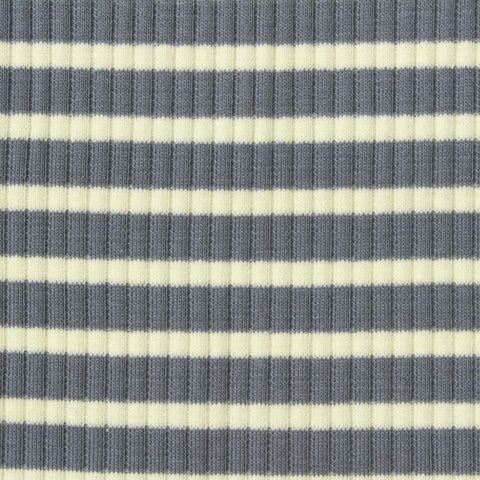 Grey Stripes Knit, Cotton-Poly, 290 gsm, 125 cm, ref EF-250772
