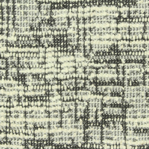 Black Abstract Bouclé, Poly-Cotton