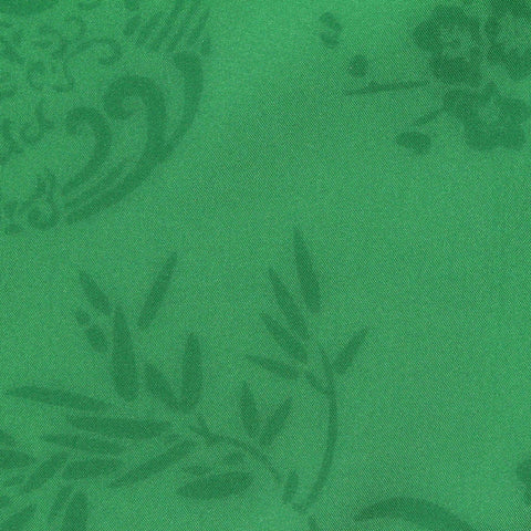 Green Floral Jacquard, Polyester
