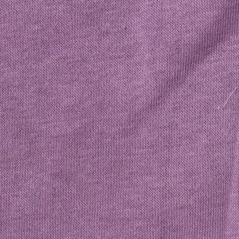 Polyester Cotton French Terry Fabric, 237 gsm, 170 cm — Purple