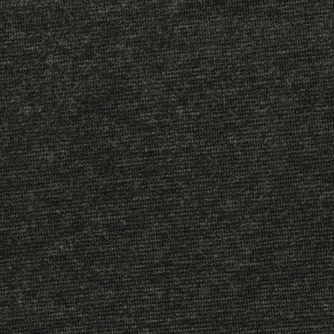 Dark Grey Marl Rib Knit, Poly-Viscose, 370 gsm