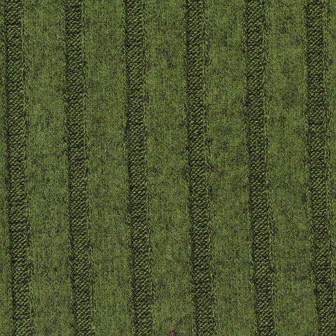 Brushed Viscose Polyester Stretch Rib Knit Fabric, 230 gsm, 140 cm — Green