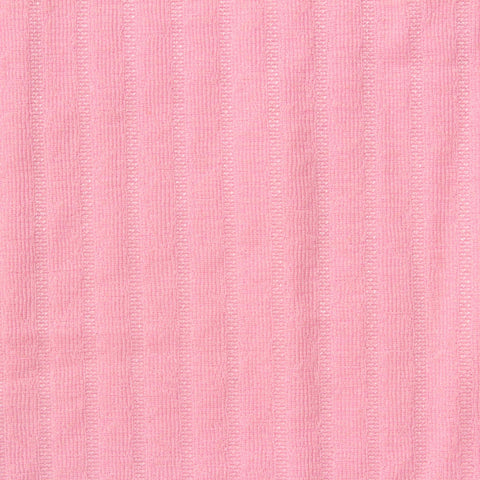 Pink Stripes Interlock Knit, Polyester
