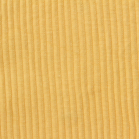 Rib Knit Fabric, 225 gsm, 115 cm — Yellow