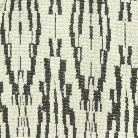 Jacquard Viscose Polyester Stretch Knit Fabric, 290 gsm, 150 cm — White
