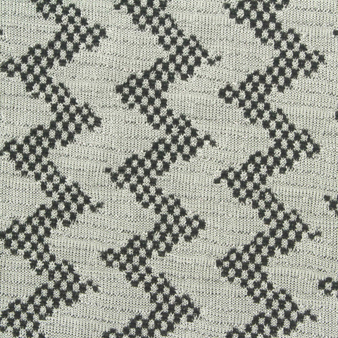 Black Zigzag Jacquard, Polyester, 190 gsm