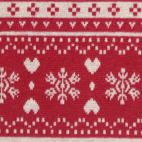 Red Hearts Jacquard, Viscose-Poly