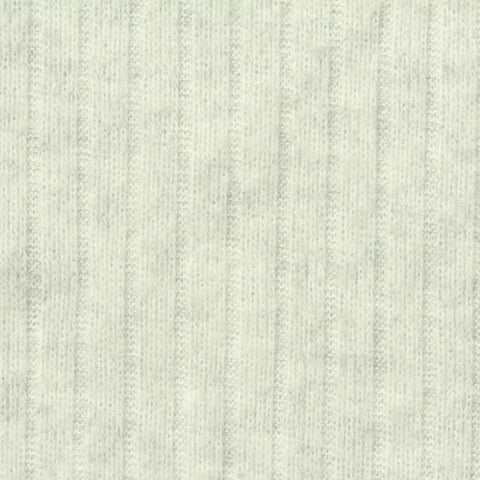 Polyester Viscose Stretch Rib Knit Fabric, 230 gsm, 155 cm — Grey