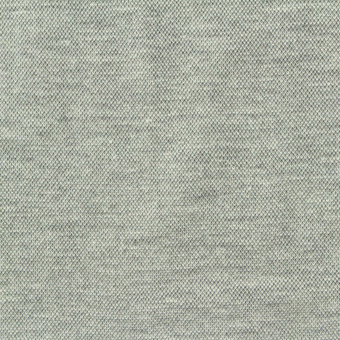 Light Grey-Green Heathered-Marl Piqué Knit, Viscose-Nylon