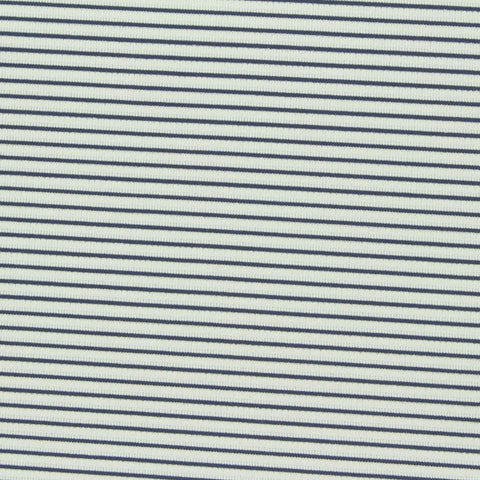 Navy Horizontal-Stripe Warp Knit, Poly-Spandex