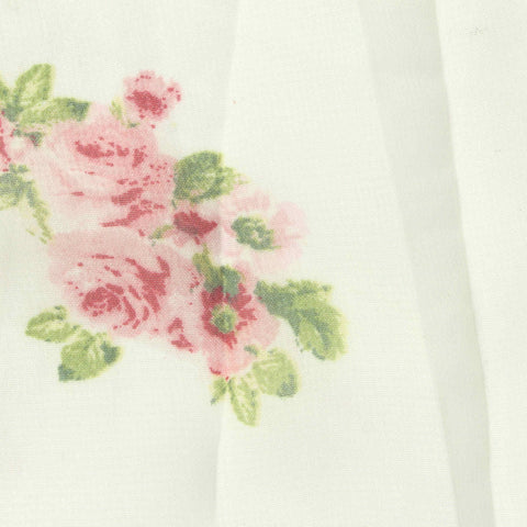 Pink Roses Chiffon, Polyester