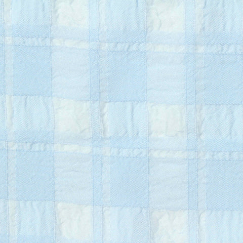 Light Blue Check Woven, Polyester