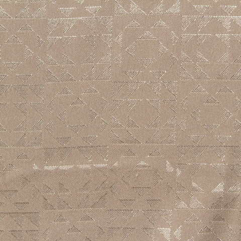 Beige Triangles Satin, Polyester
