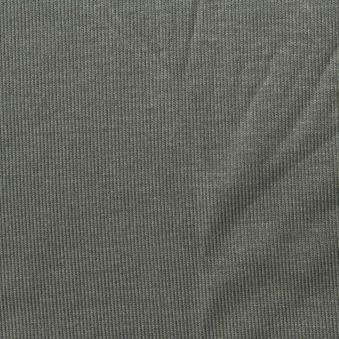 Grey-Green Marl Rib Knit, Viscose