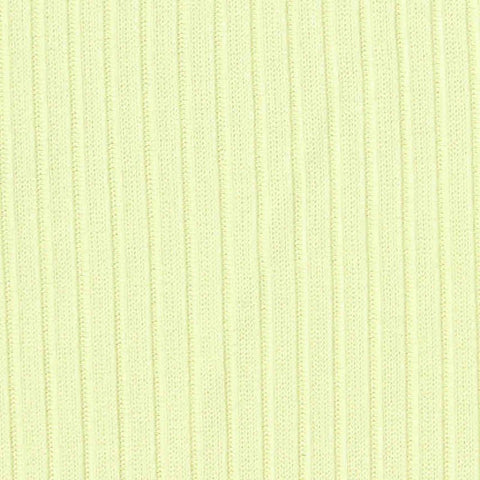 Pale Yellow Rib Knit, Polyester