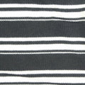 Dark Grey Horizontal-Stripe Rib Knit, Poly-Viscose, 220 gsm