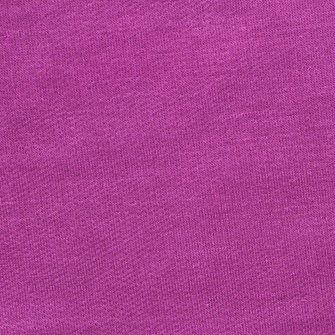 Viscose Polyester Stretch French Terry Fabric, 180 gsm — Purple
