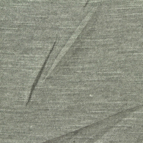 Grey-Green Marl Jersey Knit, Poly-Viscose