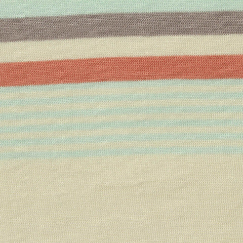 Mint Horizontal-Stripe Jersey Knit, Viscose
