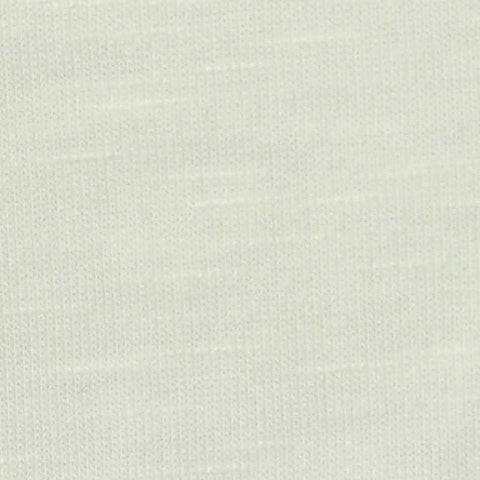 Slub Polyester Viscose Stretch Jersey Knit Fabric, 195 gsm — White