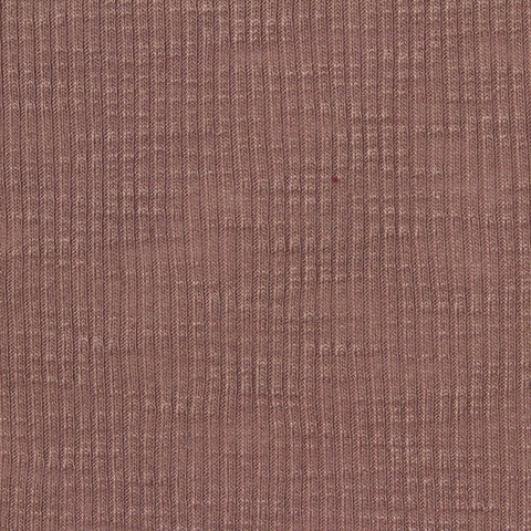 Slub Polyester Viscose Rib Knit Fabric, 170 gsm — Red