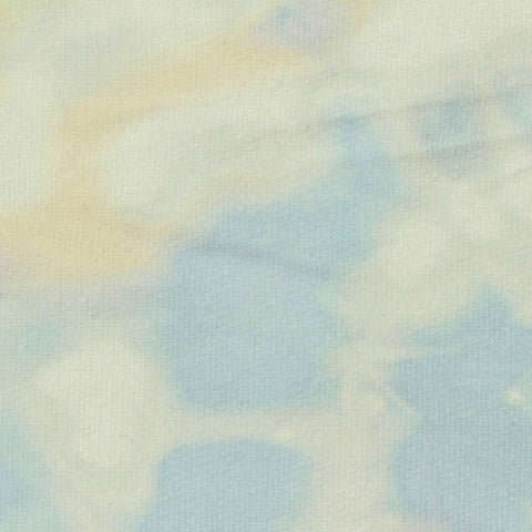 Light Blue Abstract French Terry, Poly-Viscose