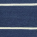 Navy Horizontal-Stripe Jersey Knit, Poly-Viscose, 180 gsm