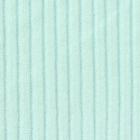 Cotton Polyester Rib Knit Fabric, 175 gsm — Blue