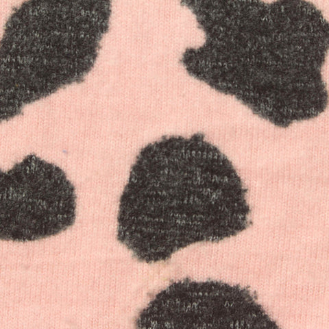 Pink Animal Print Jersey Knit, Viscose-Poly