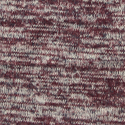 Burgundy Marl Jersey Knit, Viscose-Poly