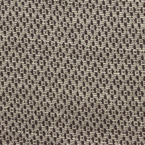 Dark Brown Geometric Jacquard, Viscose-Poly