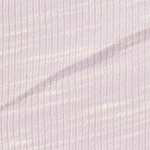 Light Purple Marl Rib Knit, Polyester