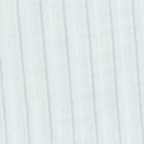 Polyester Viscose Stretch Rib Knit Fabric, 280 gsm — White